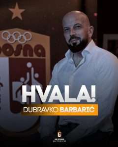 UPRAVNI ODBOR KK BOSNA NA ČELU SA PREDSJEDNIKOM DUBRAVKOM BARBARIĆEM PODNIO OSTAVKU!