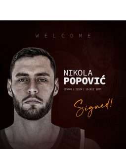 Nikola Popović je novi centar KK Bosna BH Telecom