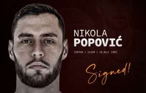 Nikola Popović je novi centar KK Bosna BH Telecom